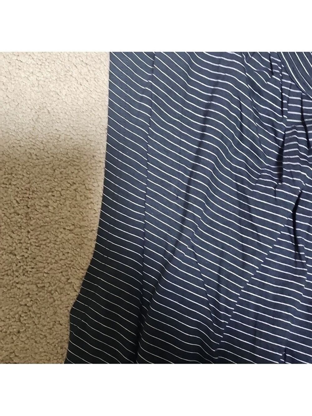 Madewell Striped Navy Blue Women's Top - Picture 3 of 4